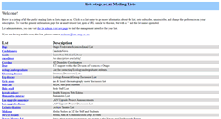 Desktop Screenshot of lists.otago.ac.nz