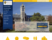 Tablet Screenshot of otago.ac.nz
