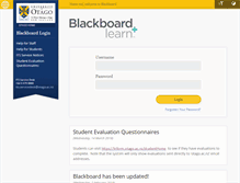 Tablet Screenshot of blackboard.otago.ac.nz