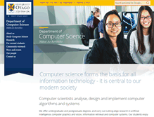 Tablet Screenshot of cs.otago.ac.nz