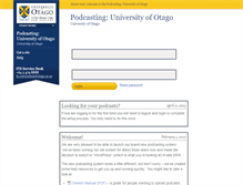 Tablet Screenshot of podcasts.otago.ac.nz