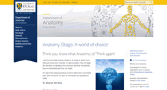 Desktop Screenshot of anatomy.otago.ac.nz