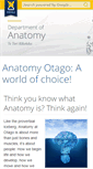 Mobile Screenshot of anatomy.otago.ac.nz