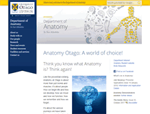 Tablet Screenshot of anatomy.otago.ac.nz