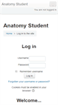 Mobile Screenshot of anatomystudent.otago.ac.nz